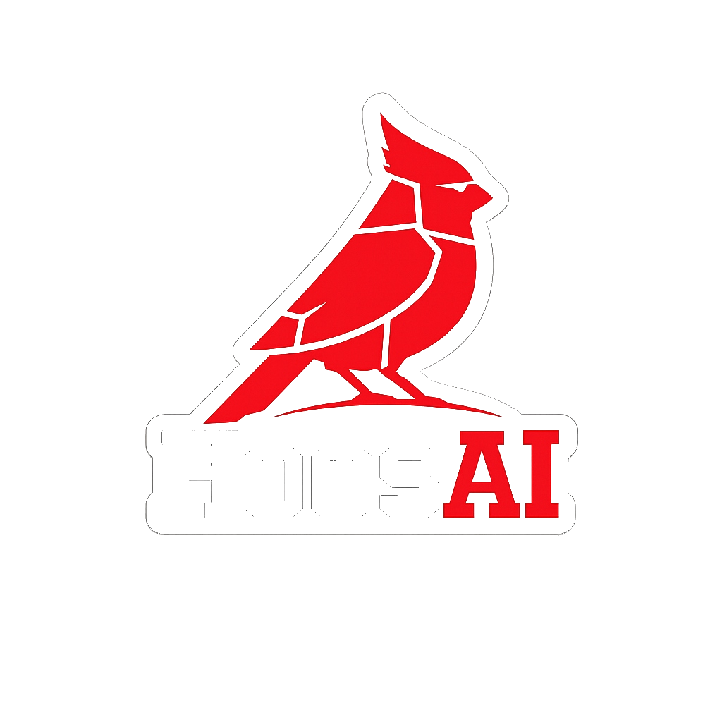 HoosAI Cardinal Logo
